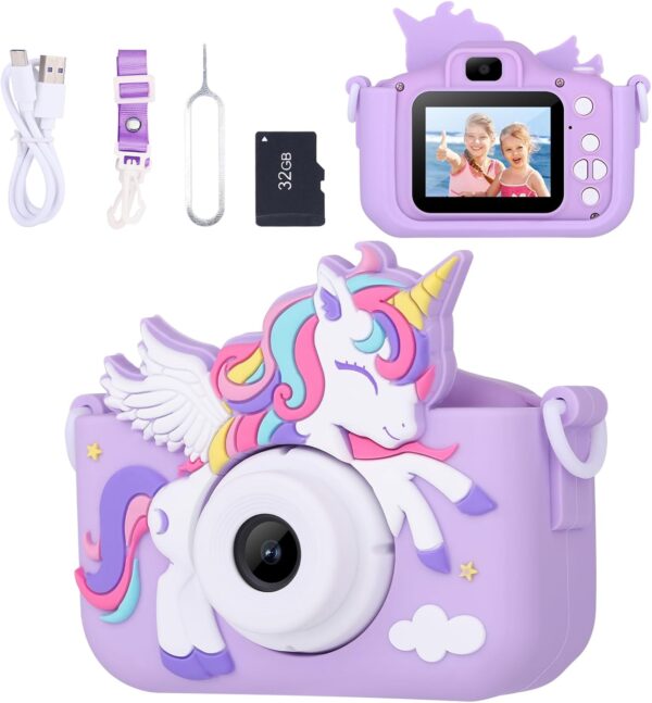 Purple Unicorn Toy Camera