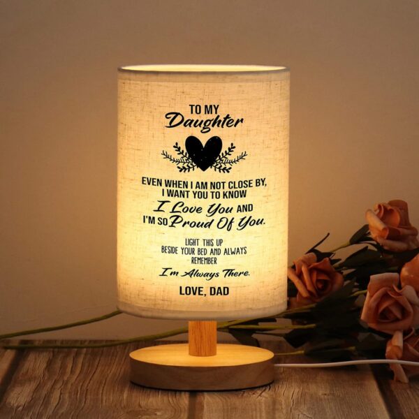 I Love You Daughter Table Lamp