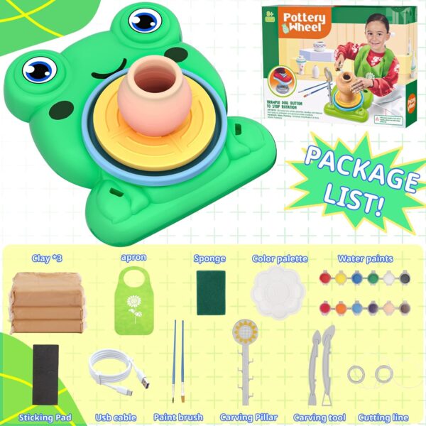 Pottery Wheel Kit for Kids - Air Dry Clay Craft Ages 6-12