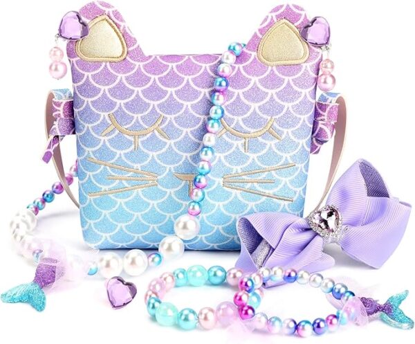 Purple Mermaid Purse for Girls